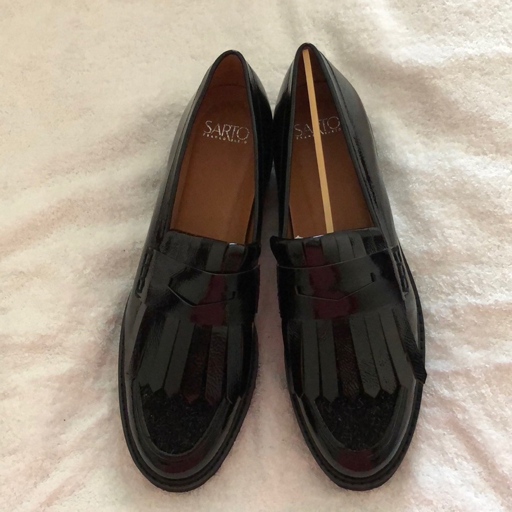 Franco Sarto new black loafers